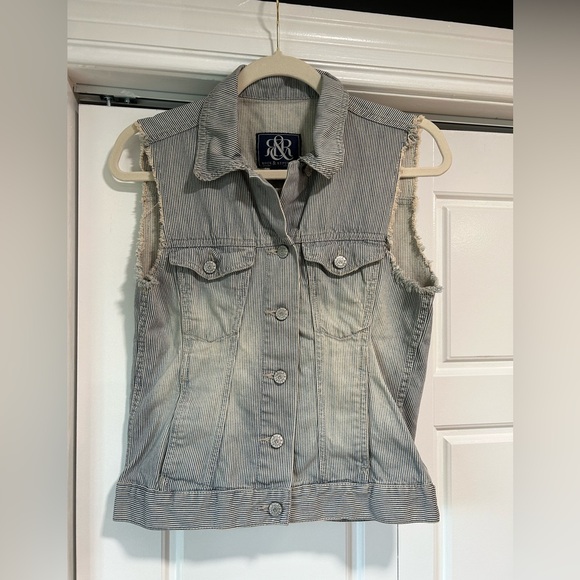Rock & Republic Denim Vest Size Small - Picture 7 of 9